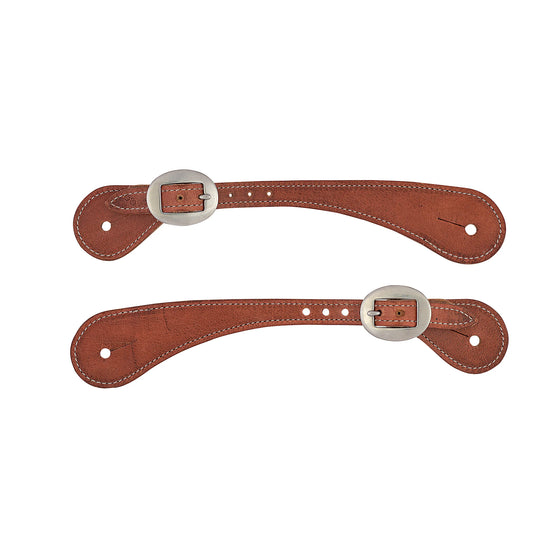 2026 WV SPUR STRAP: Mens Shaped Harness Leather, Russet