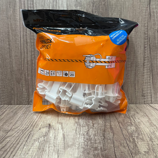 T-Post 5" Offset White 20pk