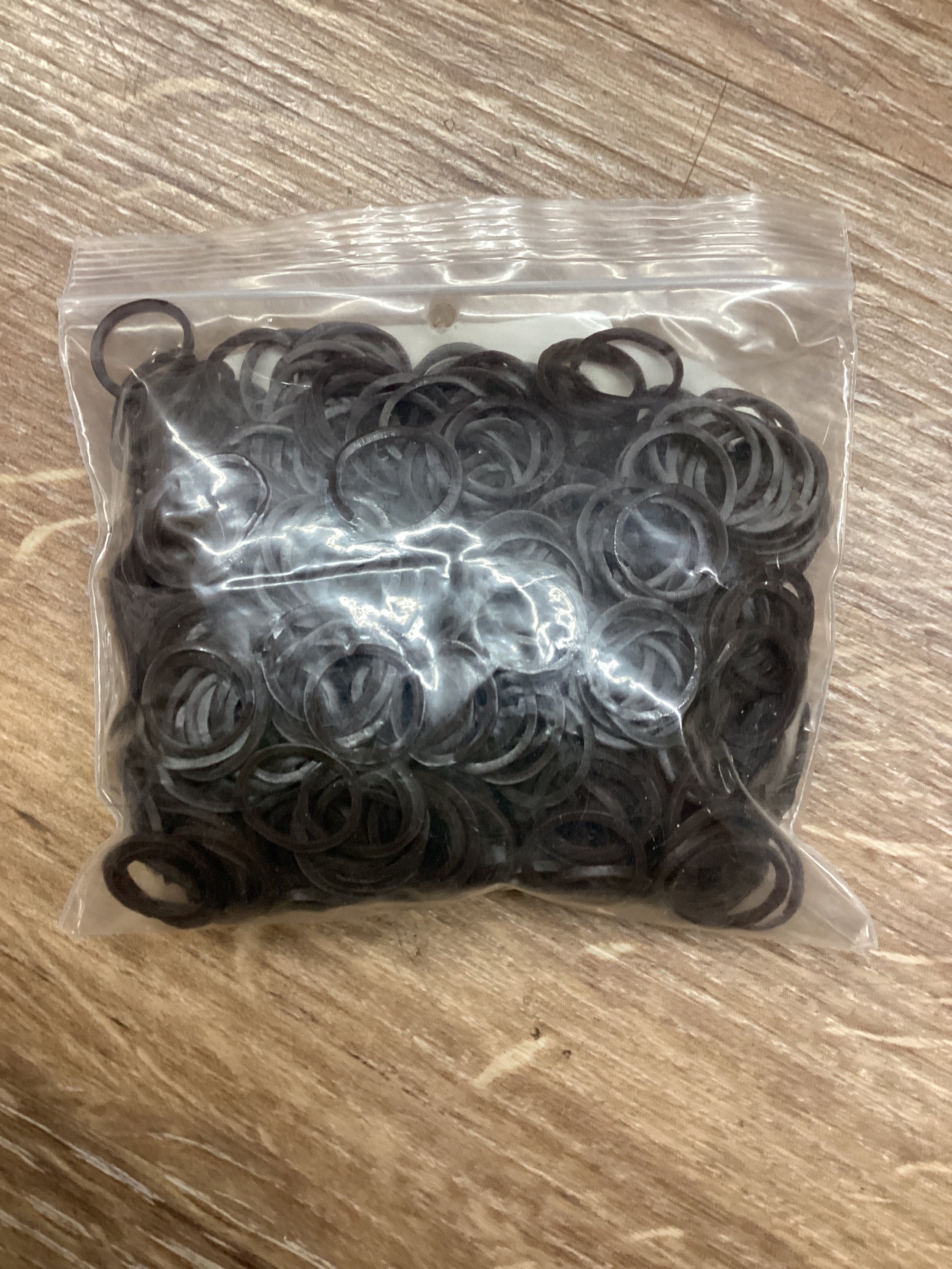 Braiding Bands, Dark Brown-1000ct