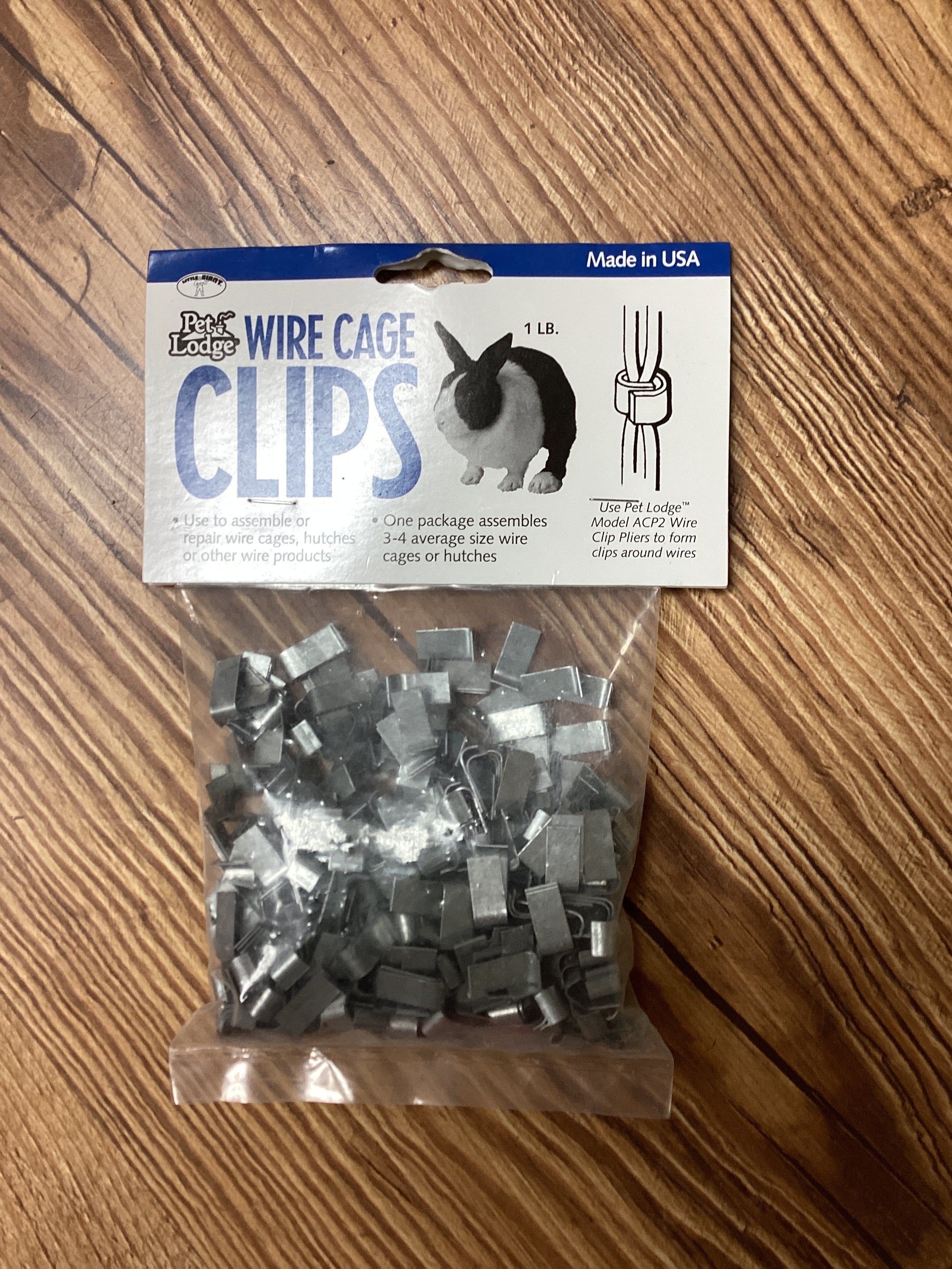 WIRE CAGE CLIPS, 1LB