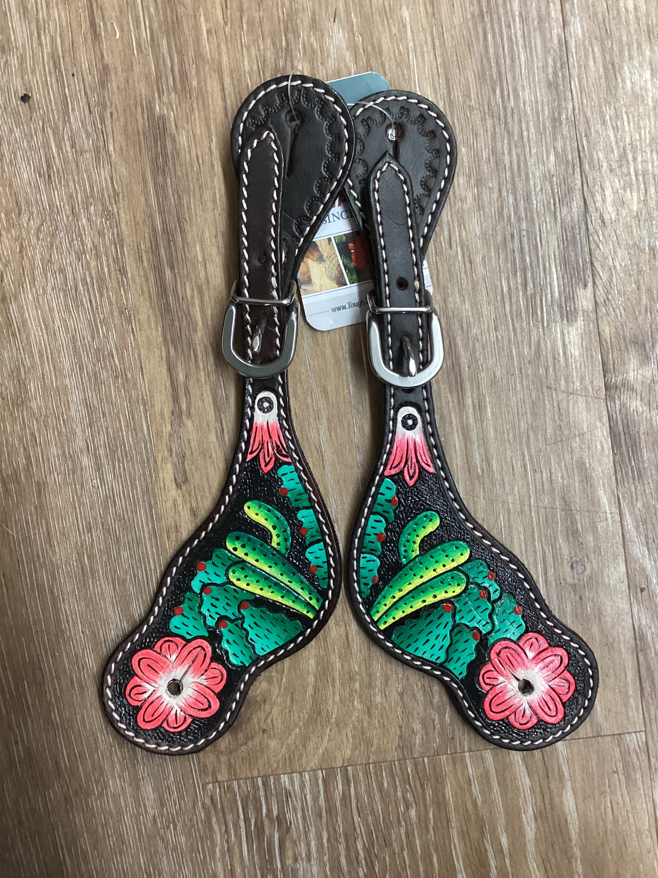 SPUR STRAPS, CACTUS PINK FLOWER