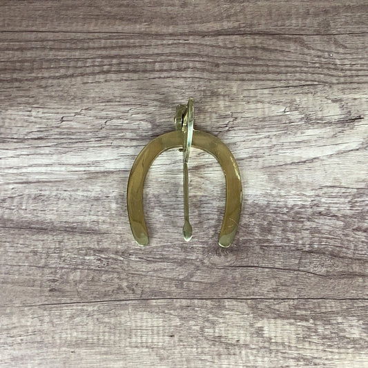 HOOF GAUGE, BRASS, ANVIL BRAND