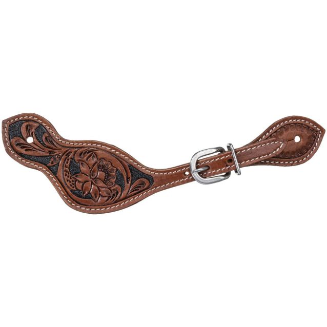 DAKOTA MED / BLK FLORAL SPUR STRAP