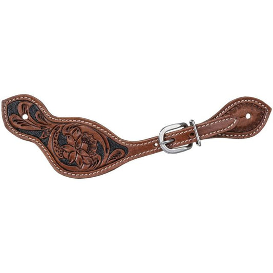 DAKOTA MED / BLK FLORAL SPUR STRAP