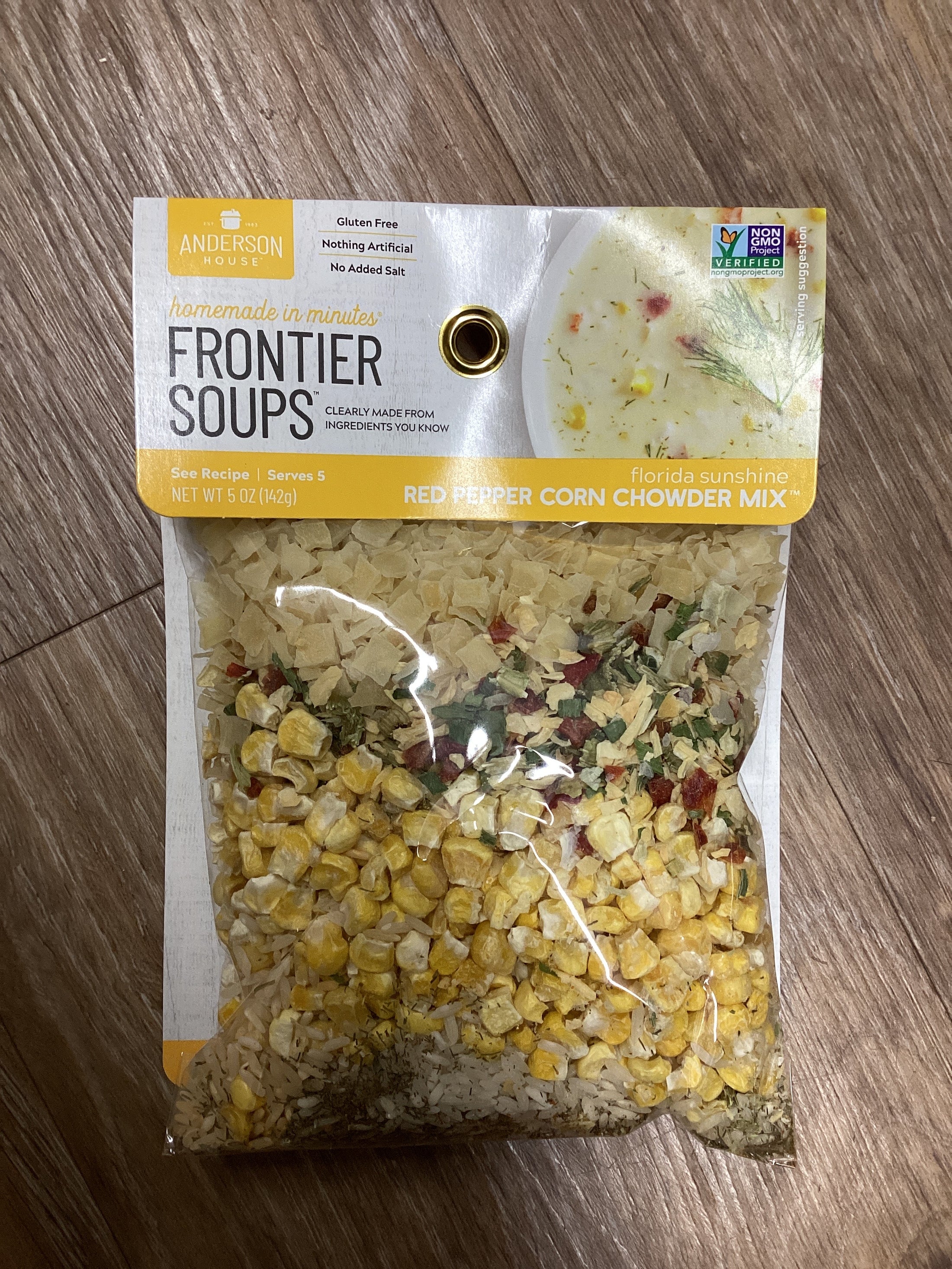 FT SOUP: RED PEPP CORN CHOWDER