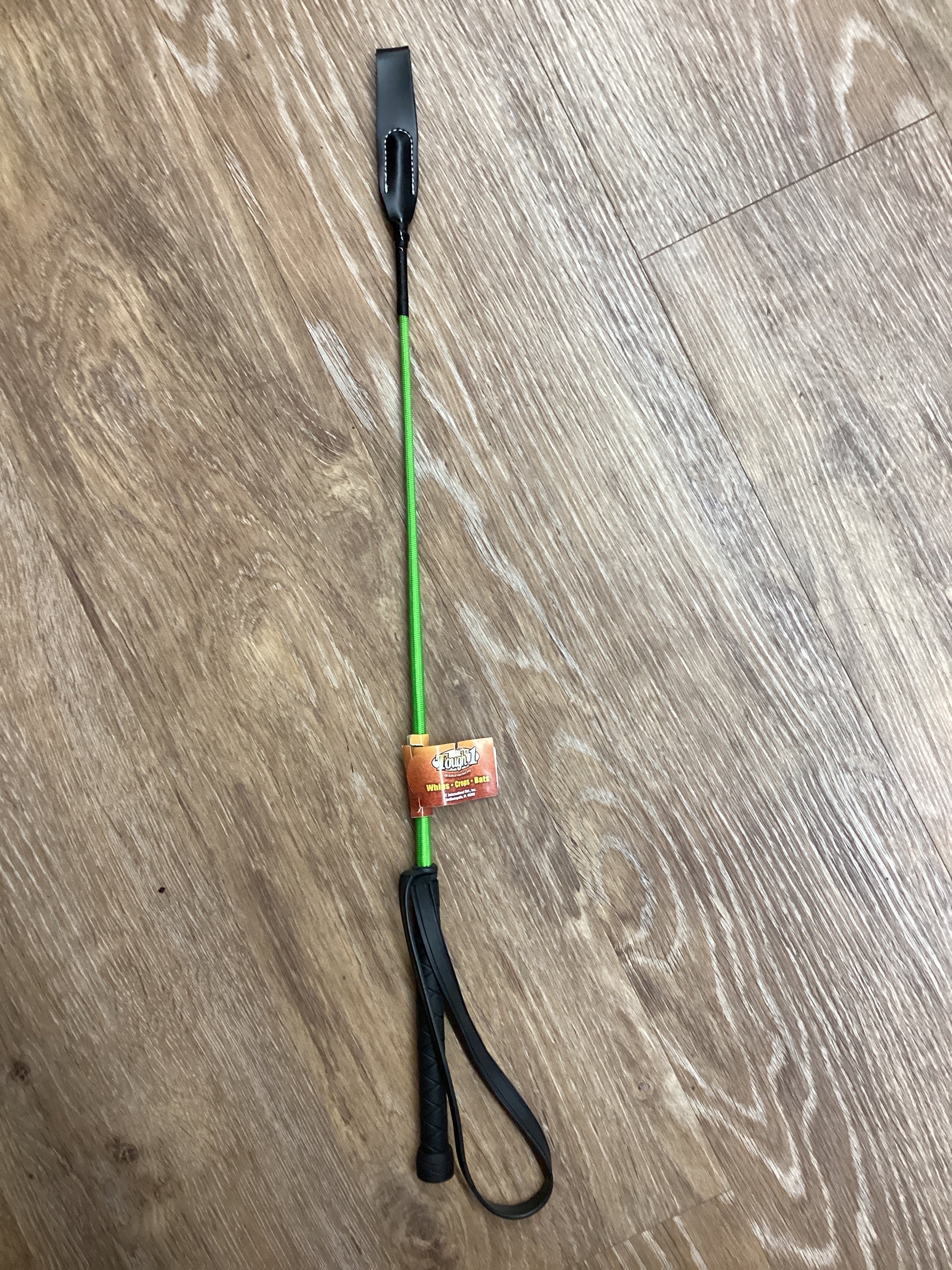 RIDING CROP NEON GREEN 24"-WHIP : 24"