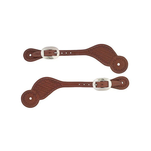 2026 WV SPUR STRAP: Basketweave Skirting Leather, Regular, Brown