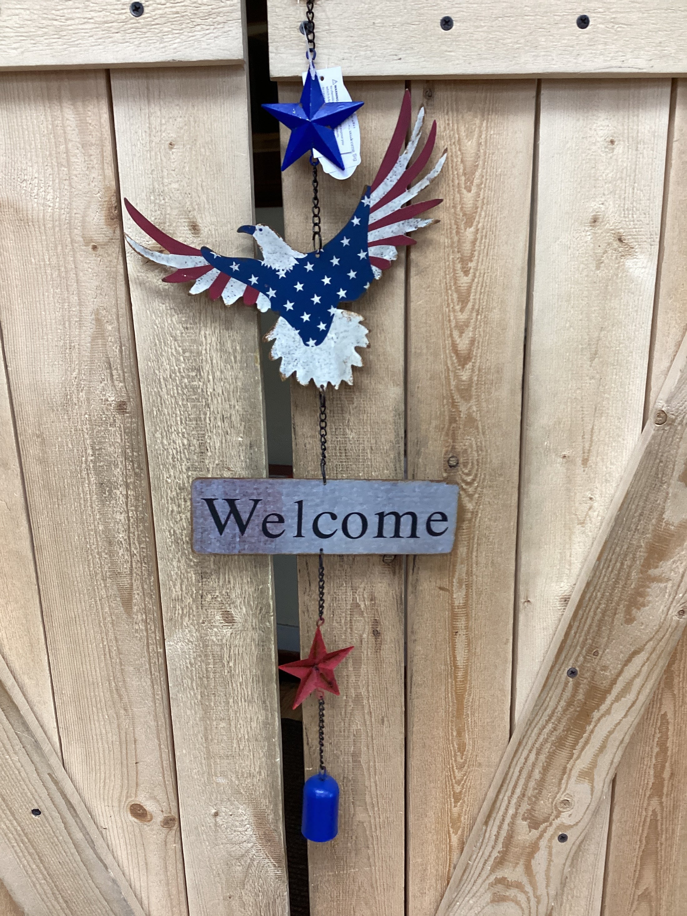 Americana Eagle Welcome Sign