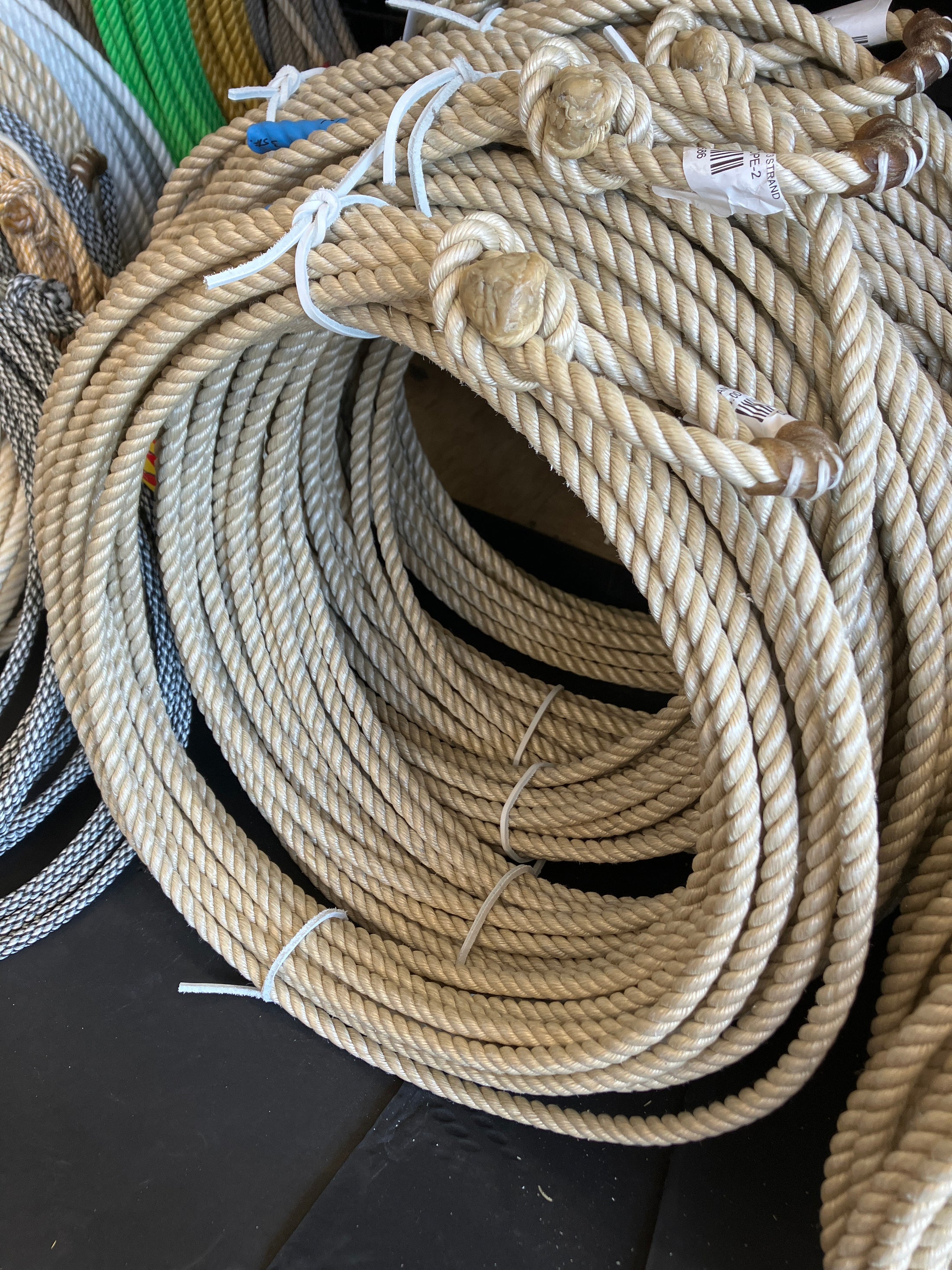 10.25 TAN 60' RANCH ROPE 3 STRAND