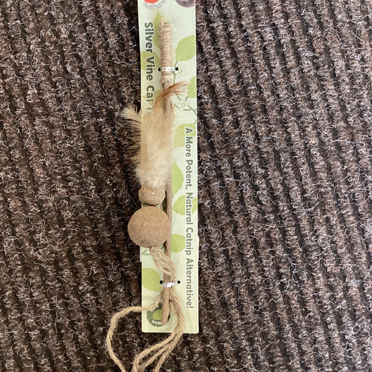 SPOT SILVER VINE TEASER CAT TOY