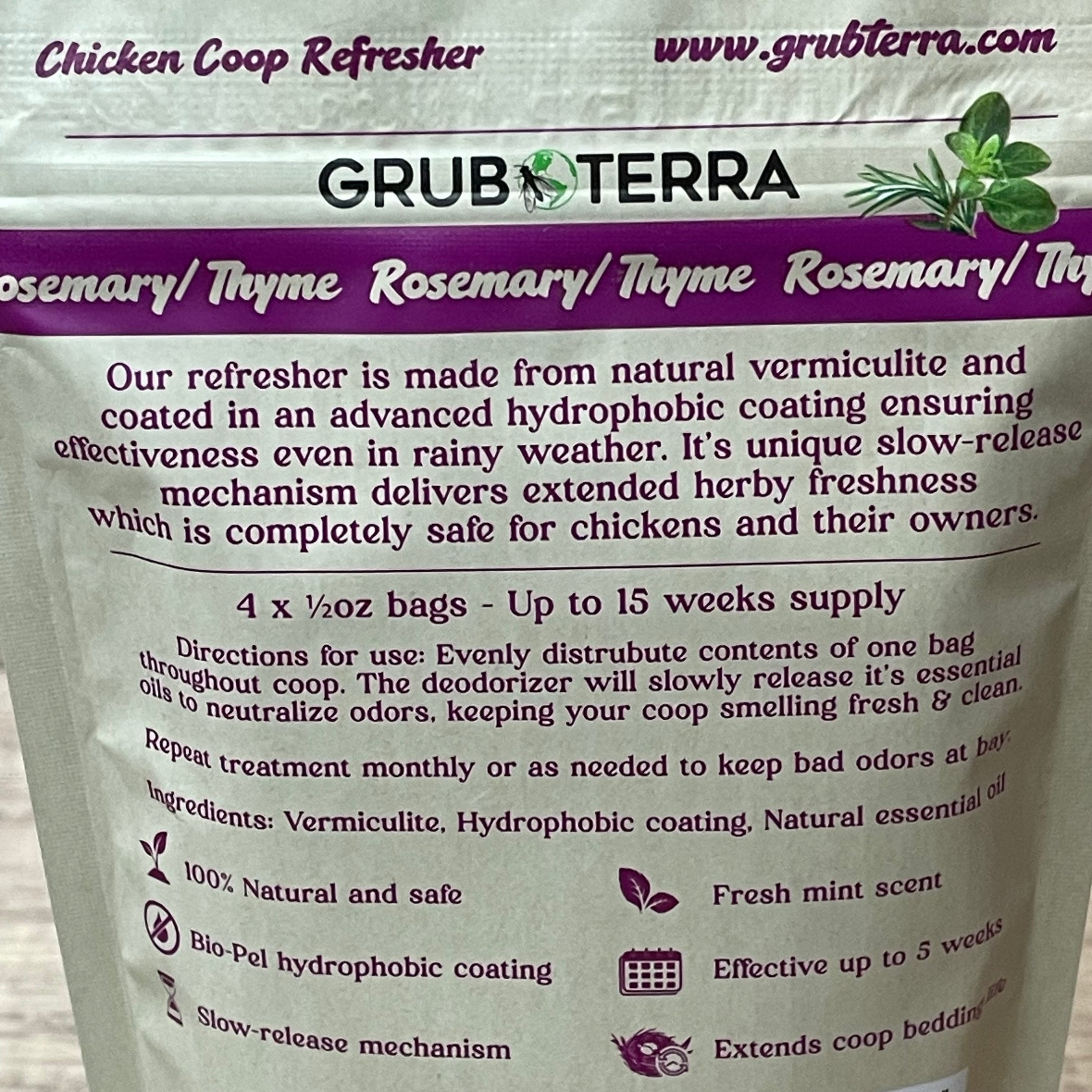 GrubTerra Coop Refresher Rosemary/Thyme