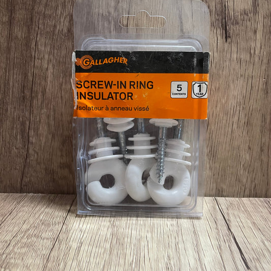 Ring Insul-Screw-In White 5pk