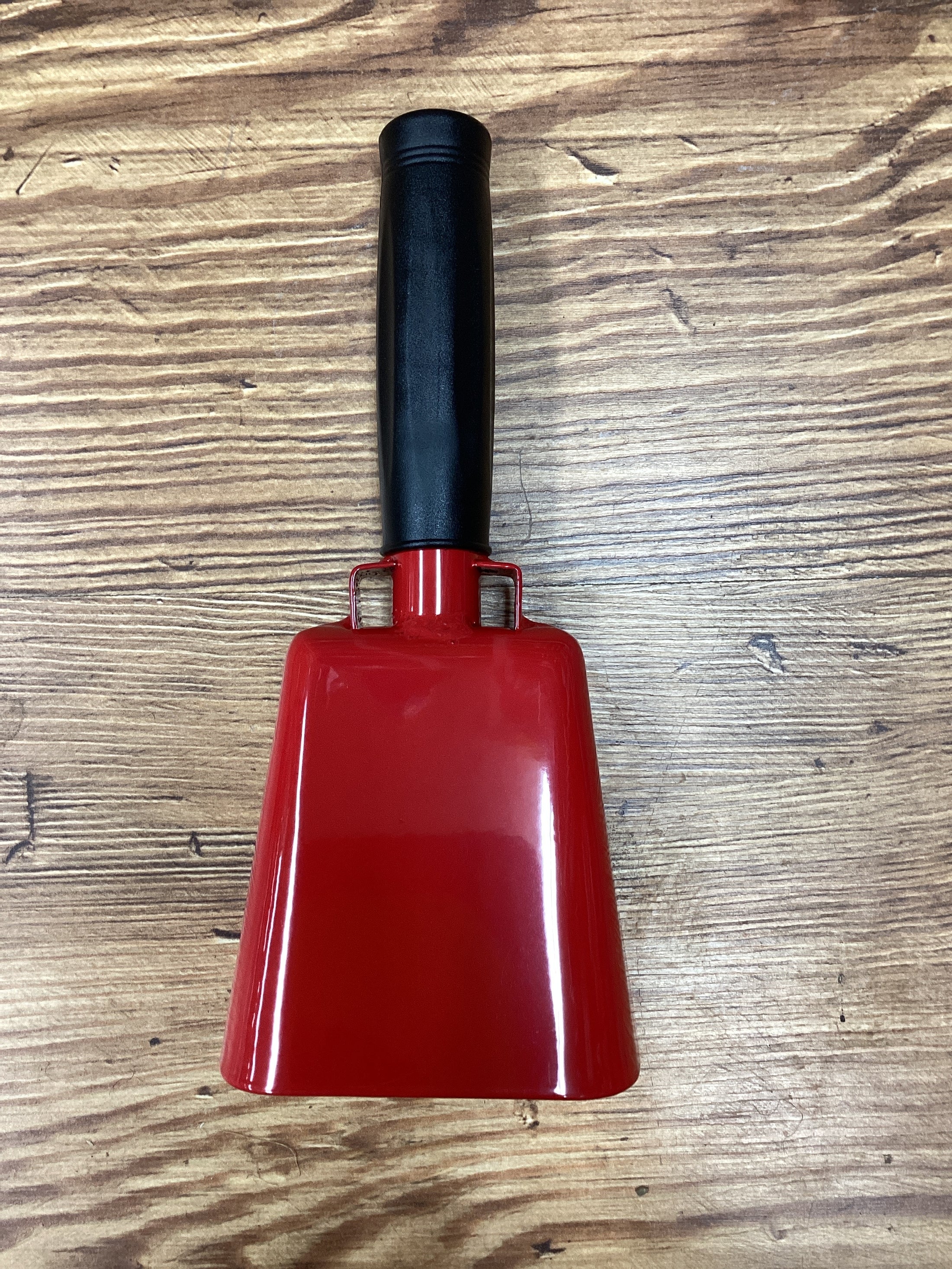 8" COWBELL W/ HANDLE, RED