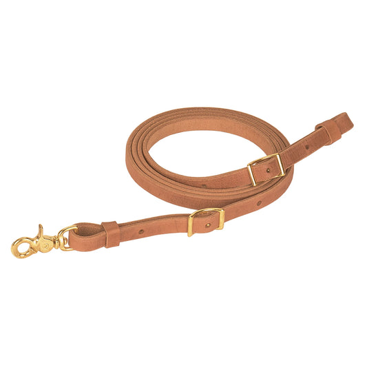2026 WV Rein: Roper, Russet Single-Ply, Heavy Harness Flat, 5/8" X 7'