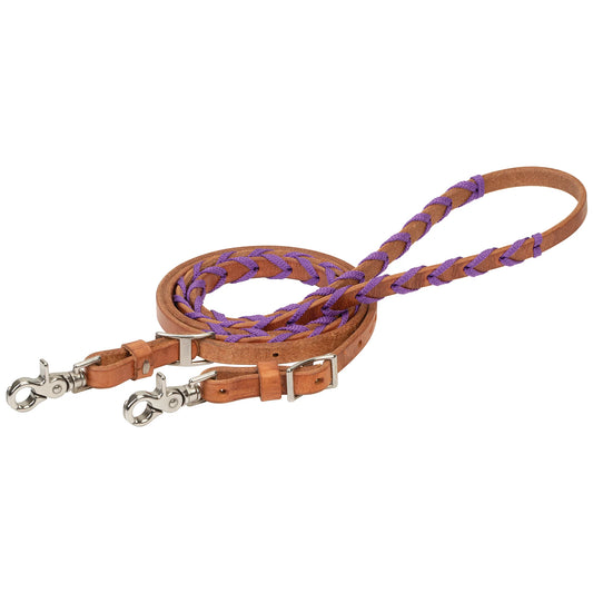 2026 WV Reins: Laced Barrel, Purple, 5/8" 8'