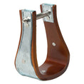 Load image into Gallery viewer, 2026 WV STIRRUPS: Sloped Wooden with Galv Bindings 3"
