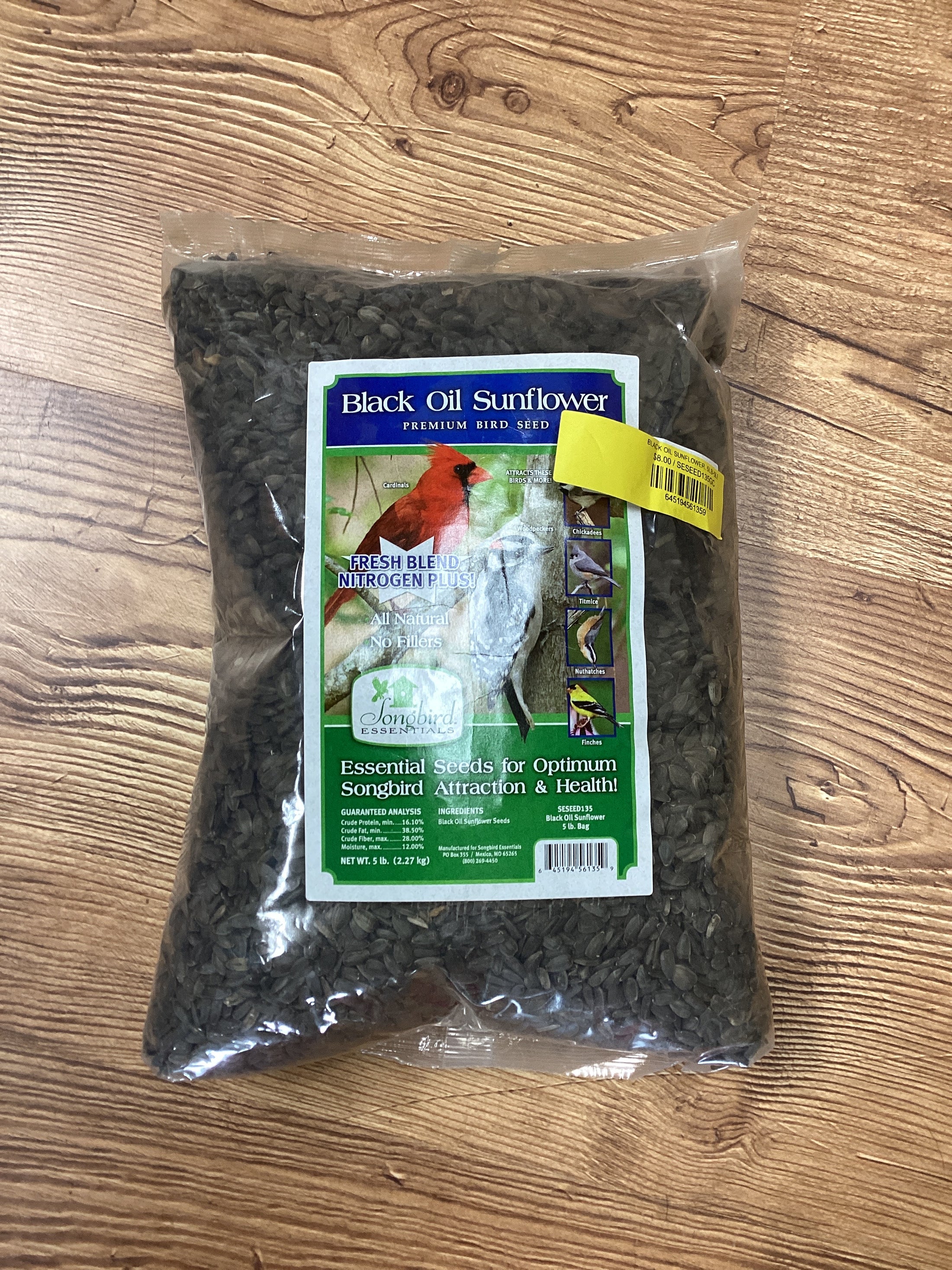 BLACK OIL SUNFLOWER, 5LB-5LBS