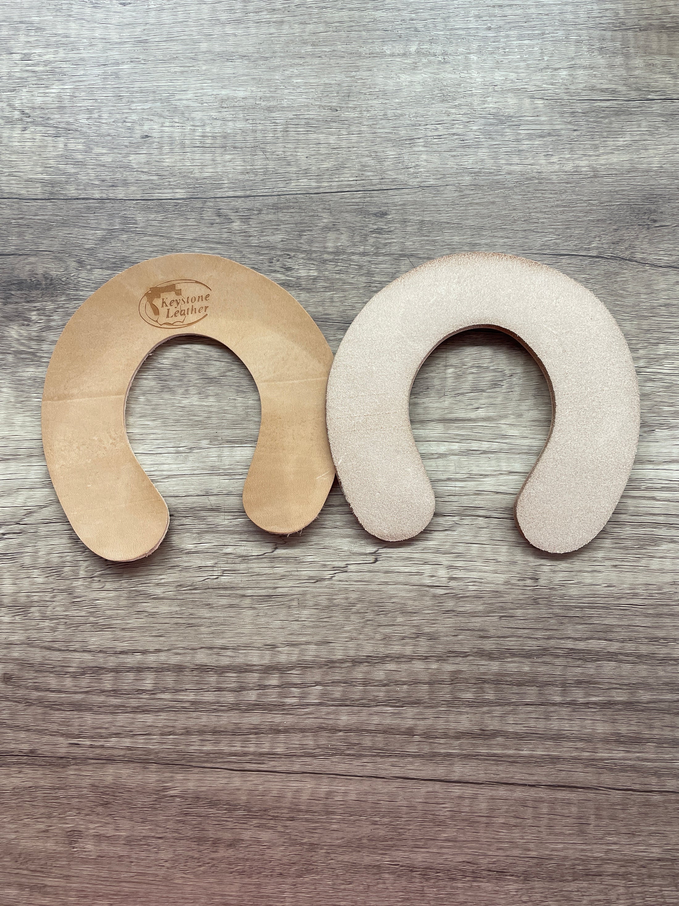 LARGE WIDE RIM LEATHER PAD-PAD