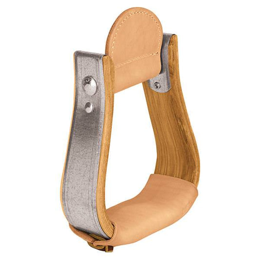 2026 WV STIRRUPS: Wooden with Leather Treads, Visalia 2"
