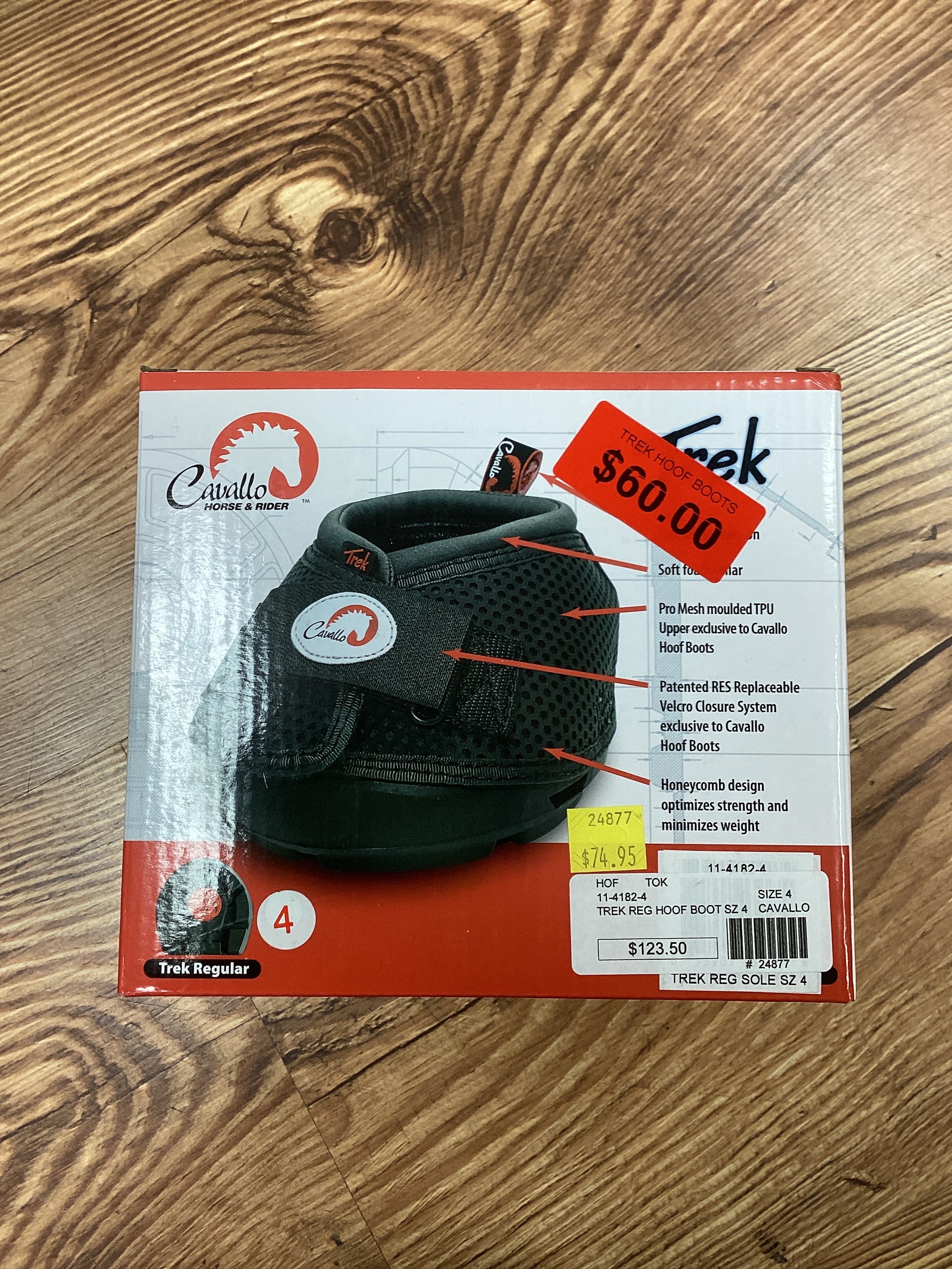 *TREK REG HOOF BOOT SZ 4-CAVALLO : SIZE 4