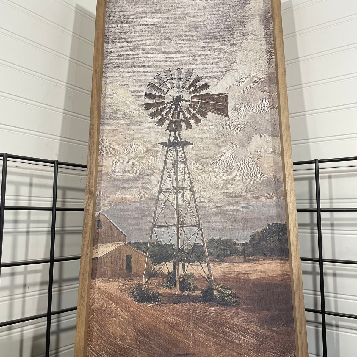 FRAMED: WINDMILL ON THE FARM 12 X 24