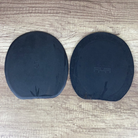 Regular #5 Black Pad Flat Pad, PER PAIR