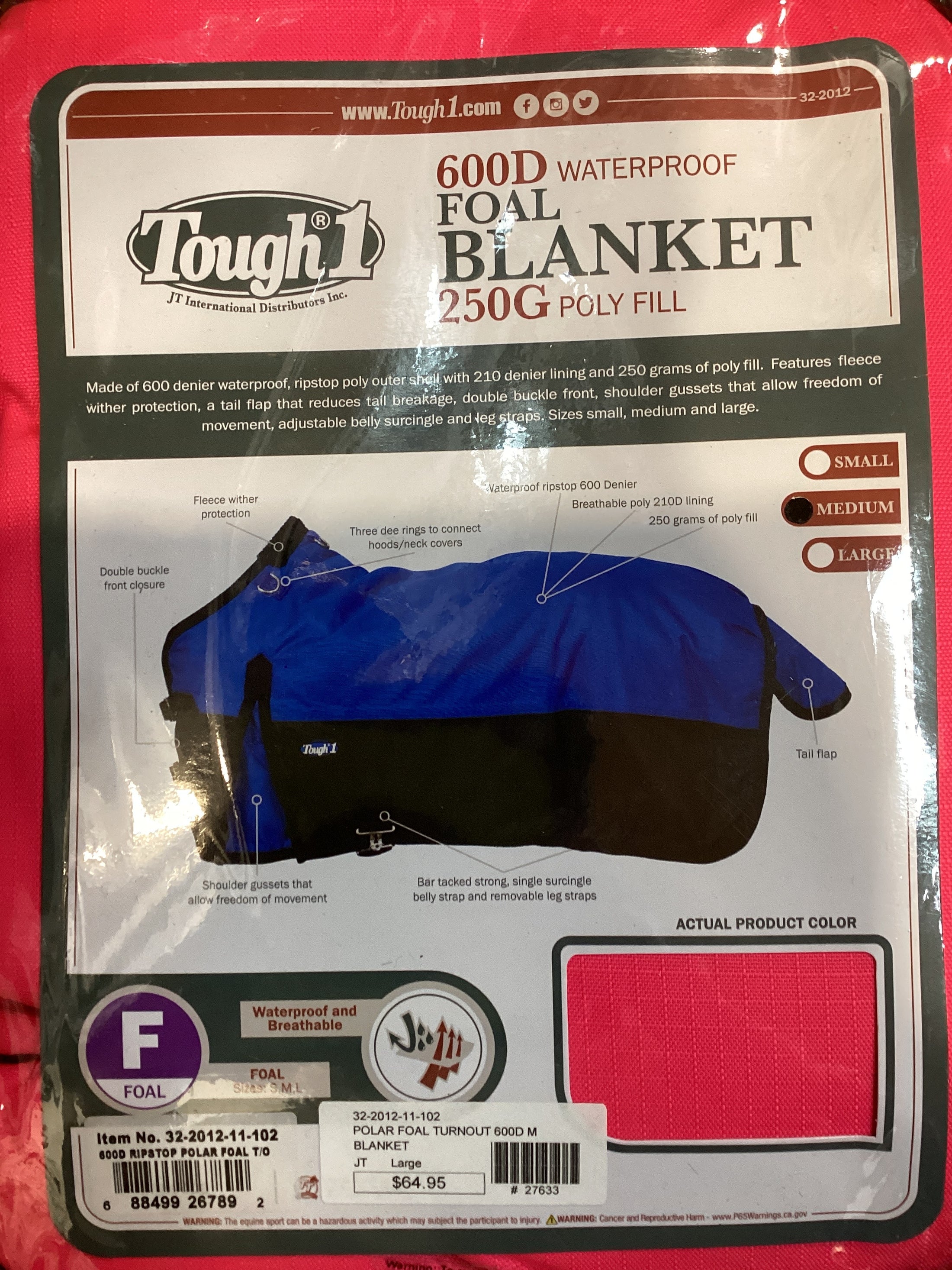 POLAR FOAL TURNOUT 600D M-BLANKET : Medium