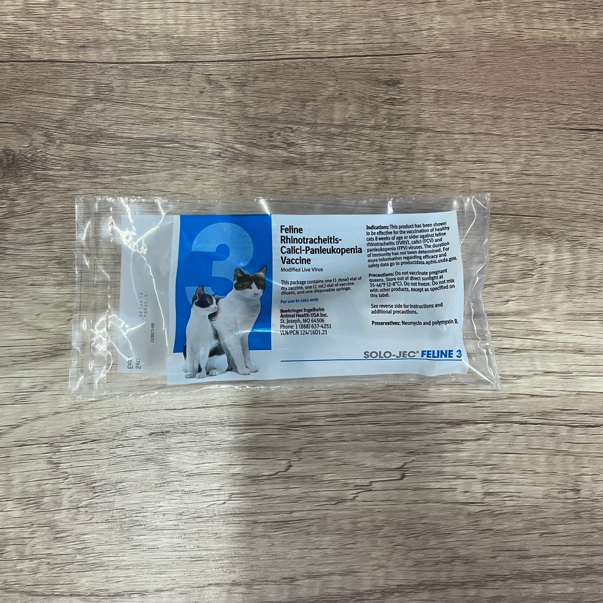 SOLO JEC 3 - 1 DOSE CAT SHOT / FELINE SHOT