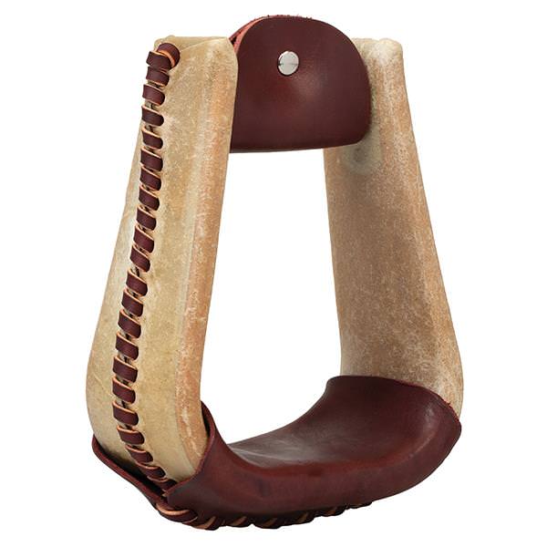 2026 WV STIRRUPS: Natural Rawhide Covered 3"