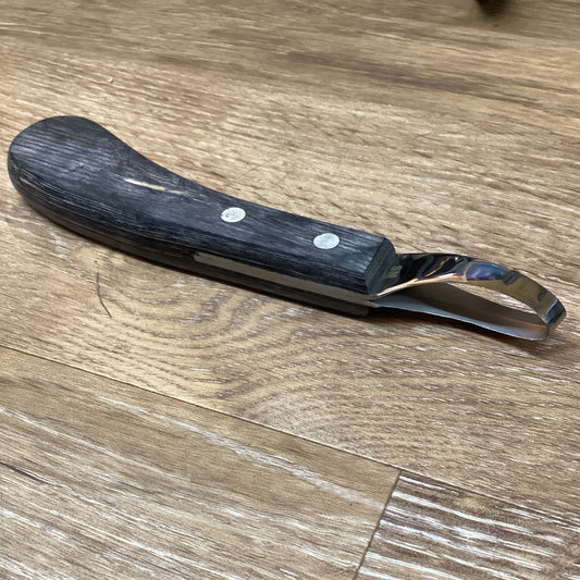 LOOP KNIFE, DARKWOOD HANDLE, ANVIL BRAND