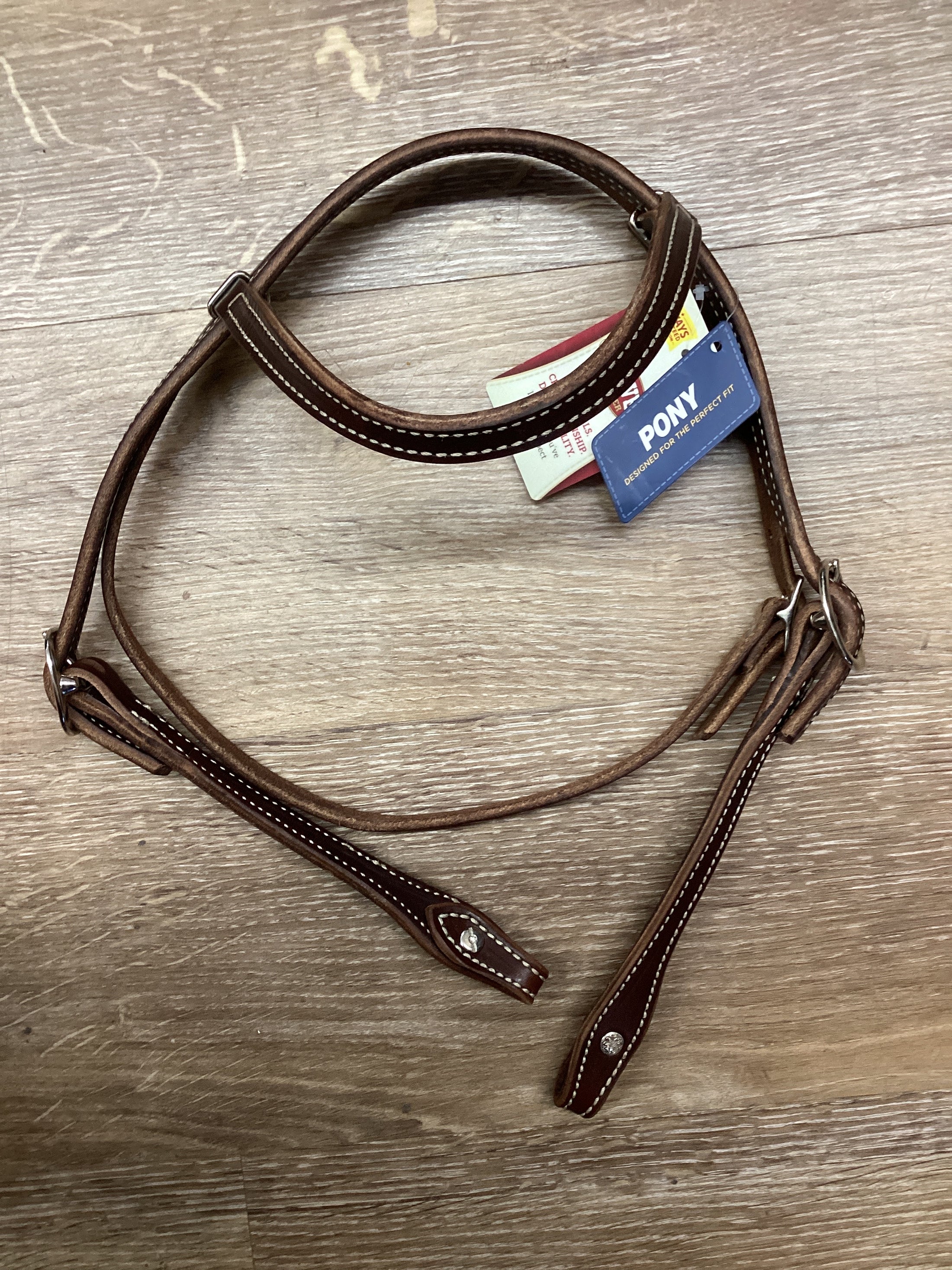 Pony Doubled Browband Headstall-HEADSTALL : Pony