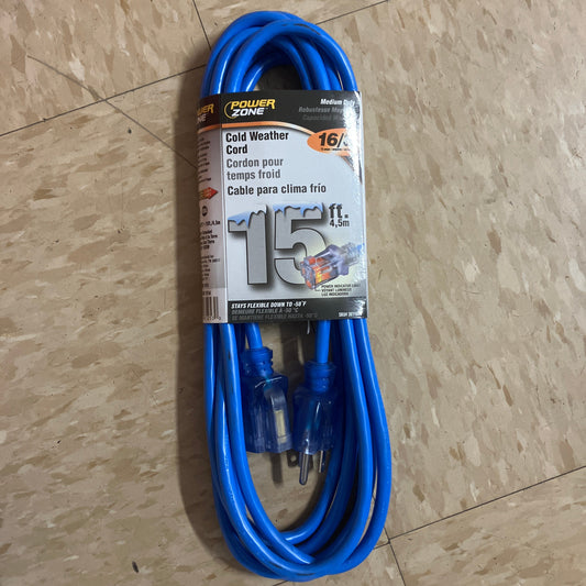 EXT CORD 16GA 15FT OUTDOOR