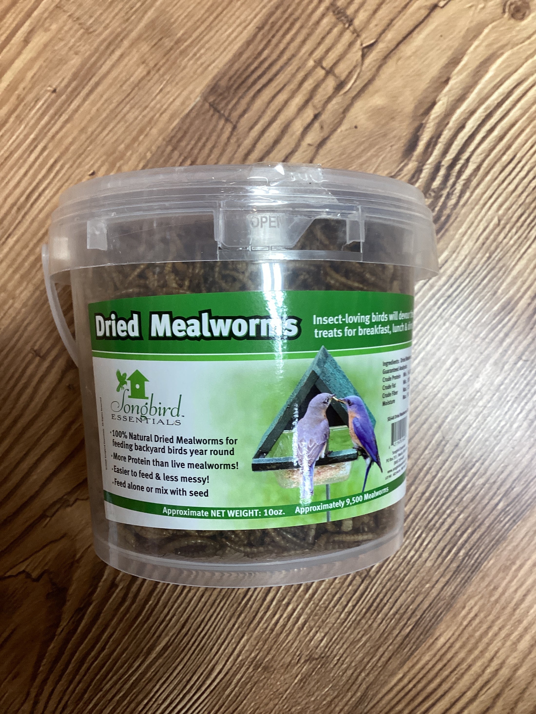 10OZ TUB DRIED MEALWORMS