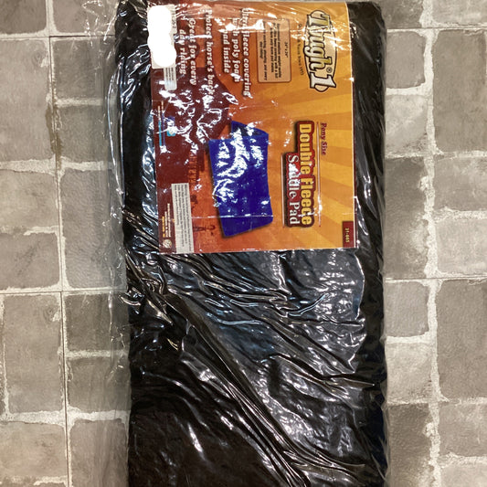 DBL FLEECE PONY PAD BLK 24 X 24
