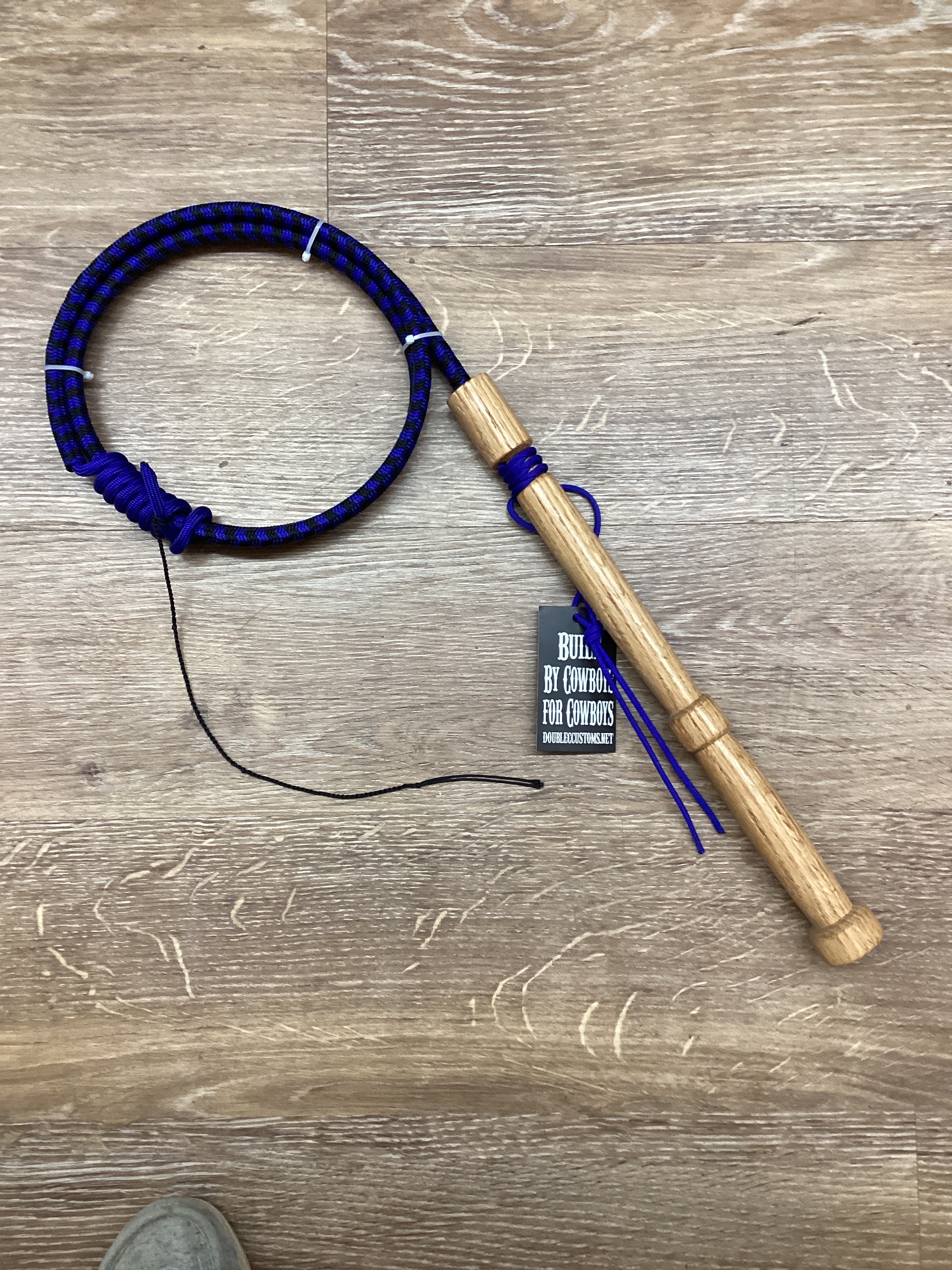 BULL WHIP 8FT ELC BLUE BLK OAK-WHIP