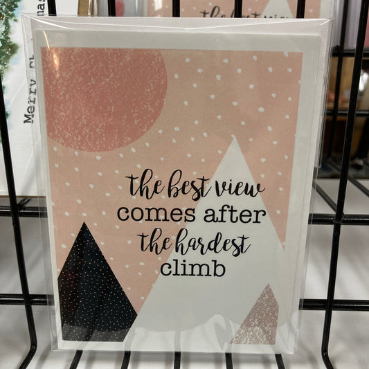 CARD: HARDEST CLIMB