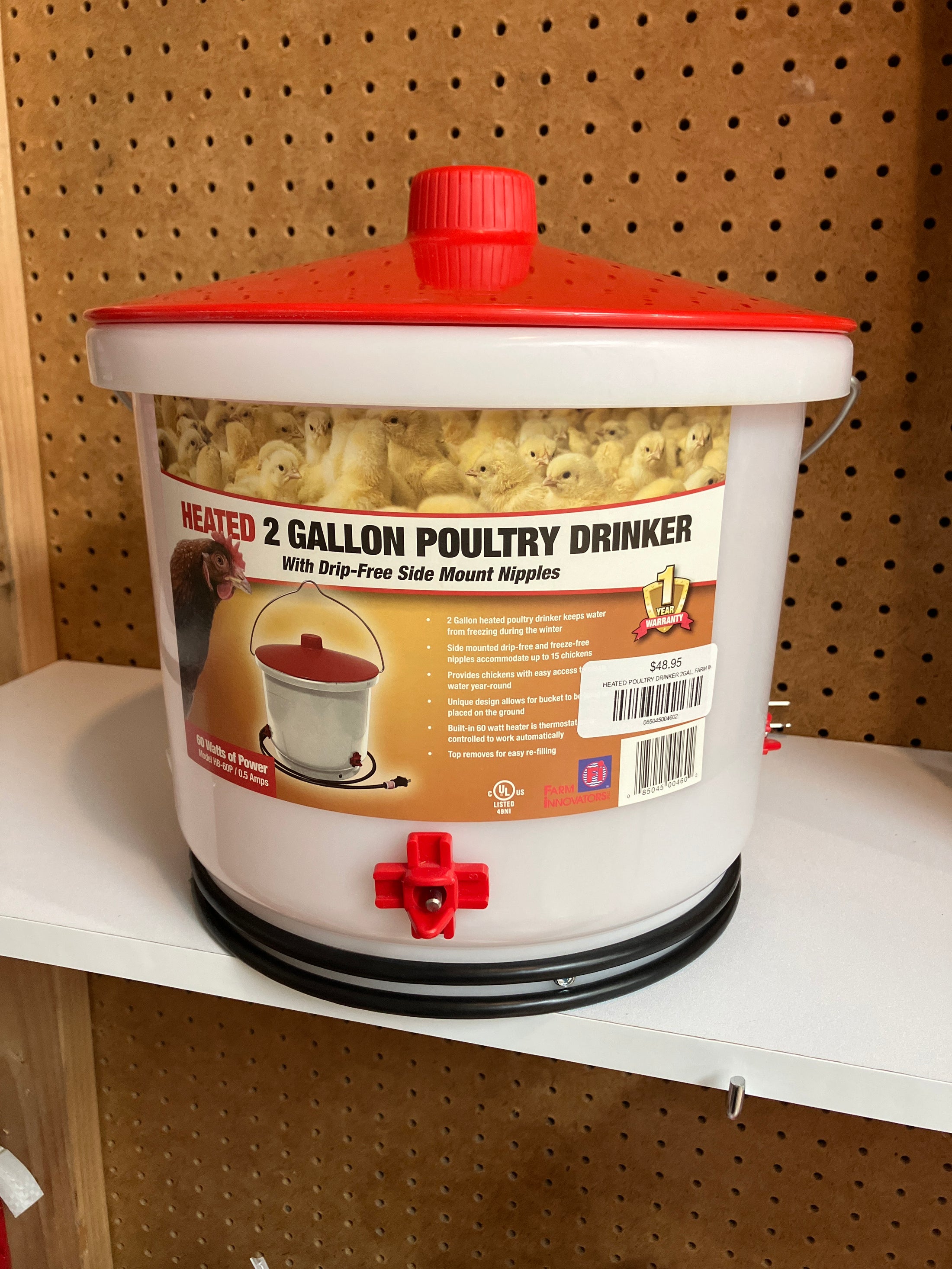 HEATED POULTRY DRINKER 2GAL, FARM INN