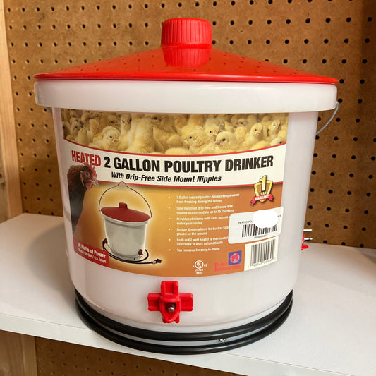HEATED POULTRY DRINKER 2GAL, FARM INN