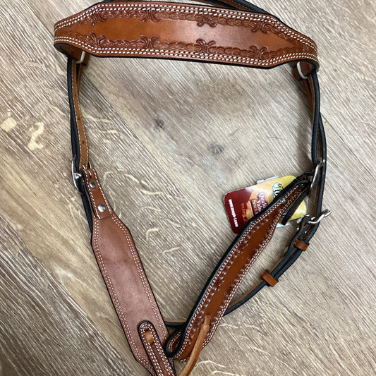 PONY BROW HEADSTALL BARB WIRE-PONY