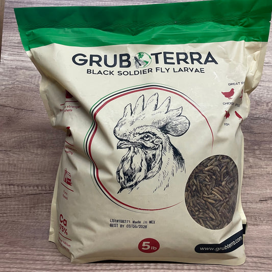 GrubTerra Dried Larvae 5lbs