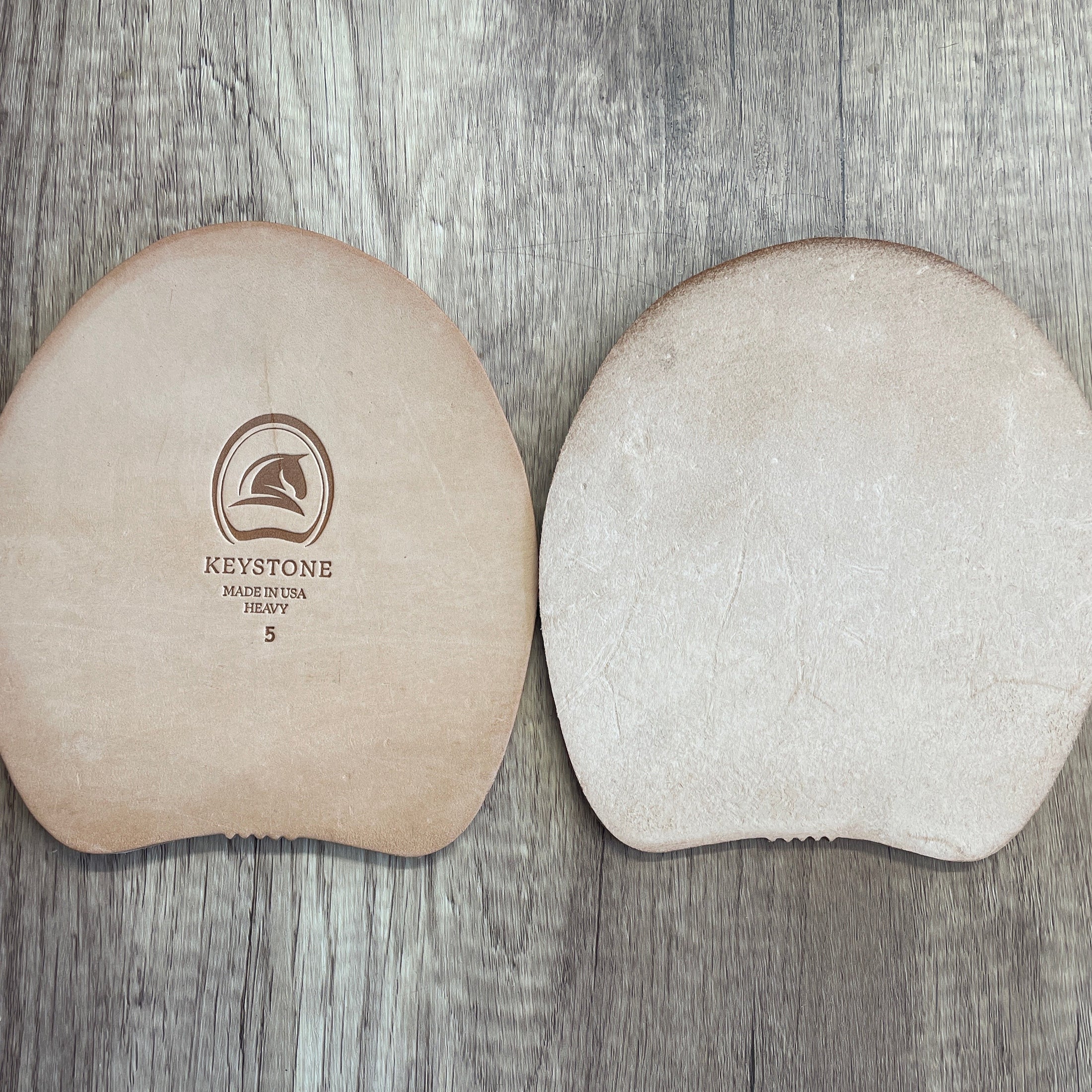 LEATHER PAD HEAVY SIZE 5, PER PAIR