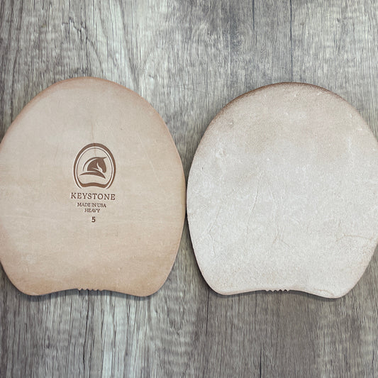 LEATHER PAD HEAVY SIZE 5, PER PAIR