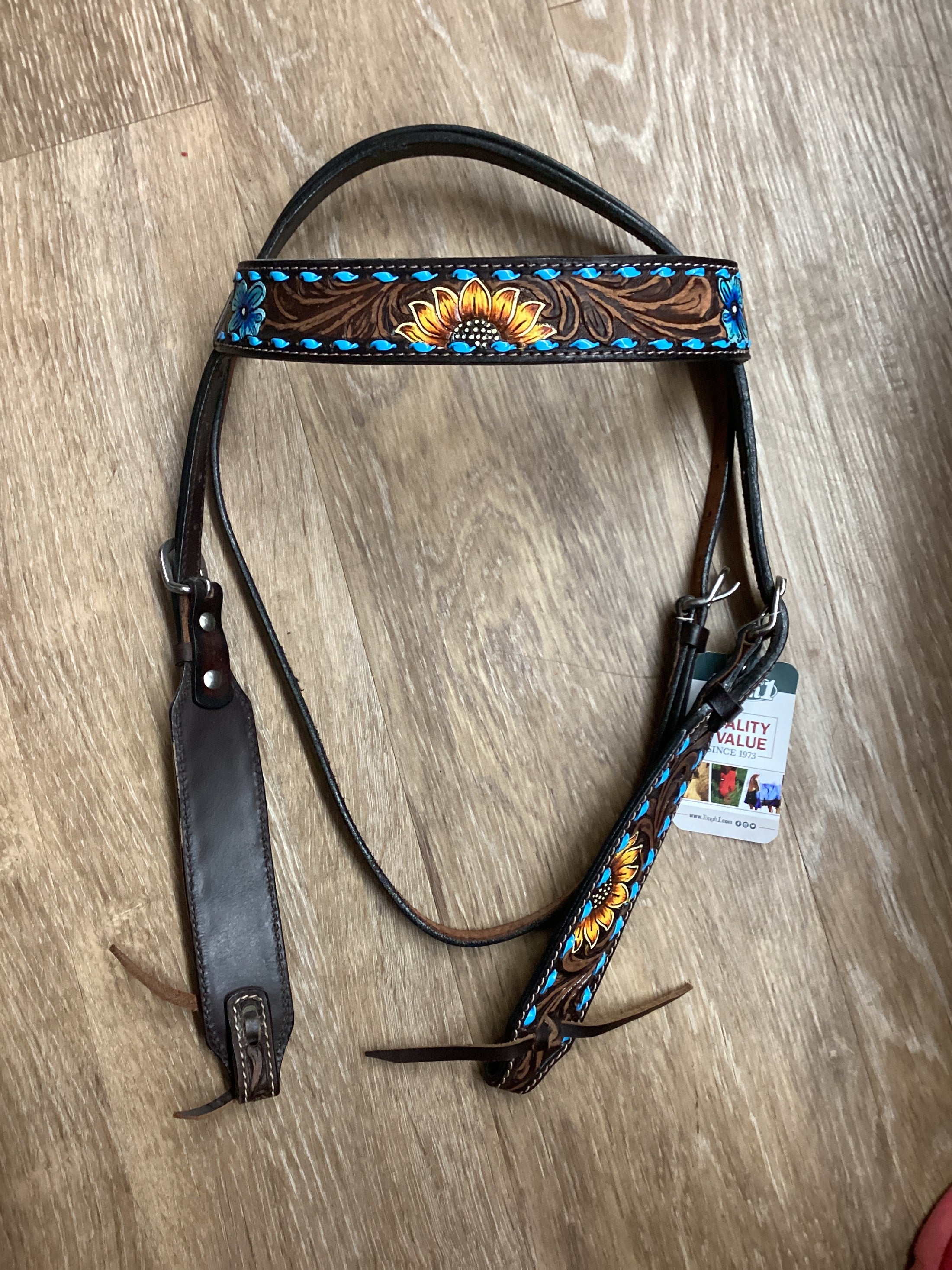 SUNFLOWER BUCKST BROW-HEADSTALL