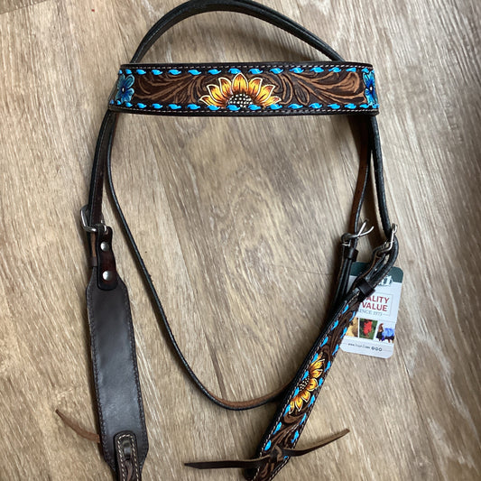 SUNFLOWER BUCKST BROW-HEADSTALL