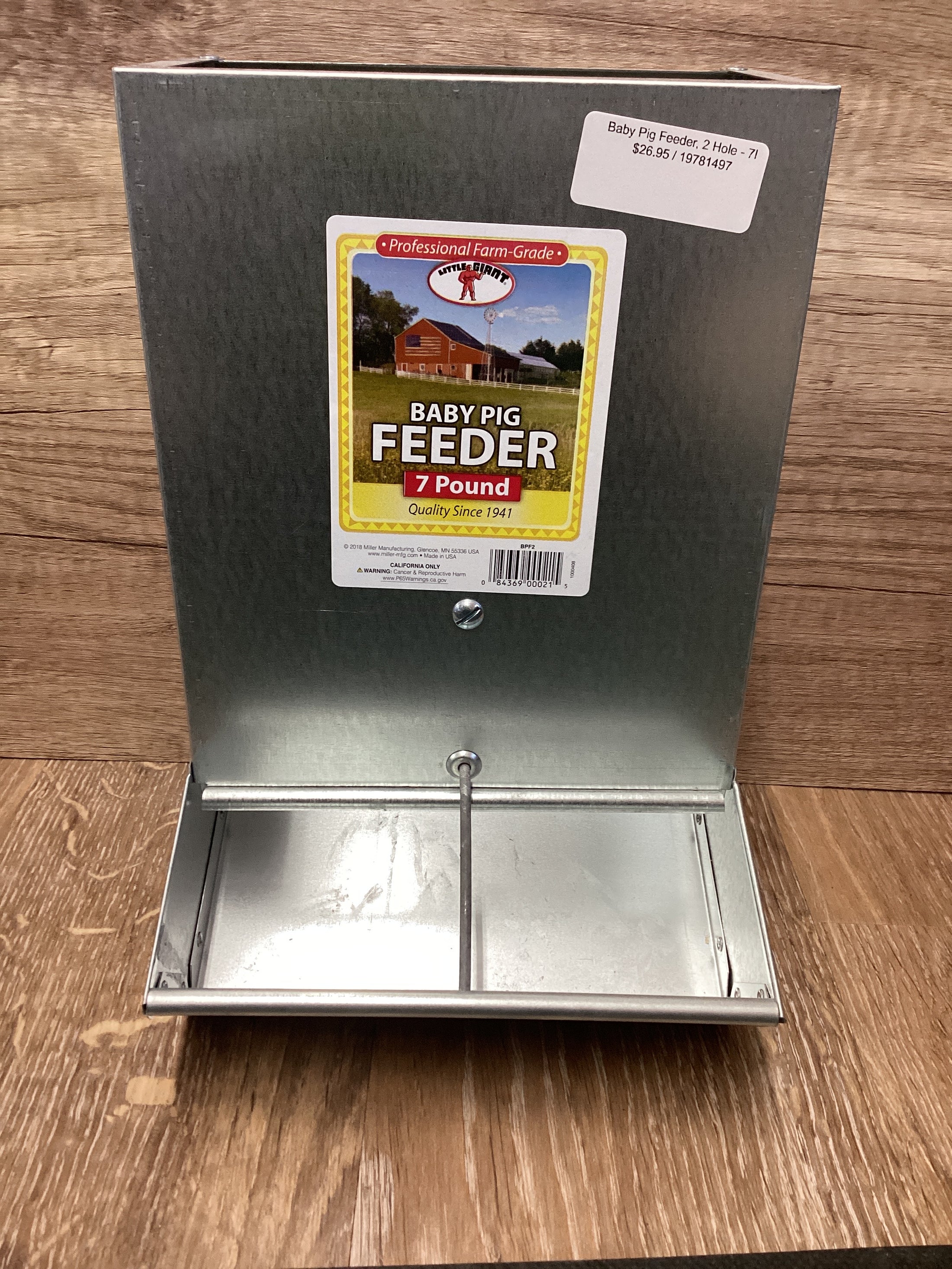 Baby Pig Feeder, 2 Hole - 7lb