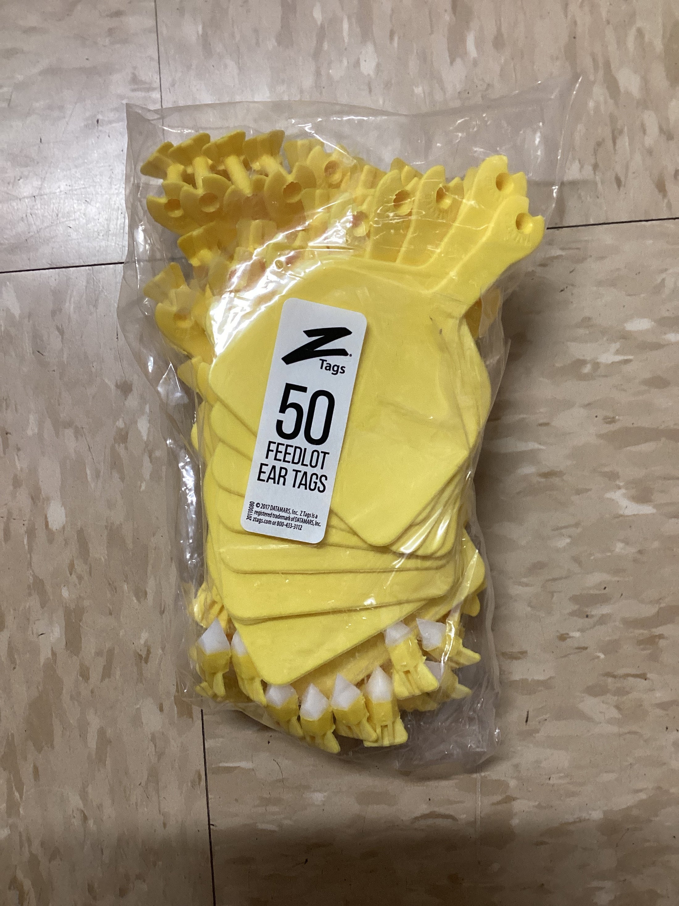 Z Tag (50 pack) YELLOW-Yellow : pack