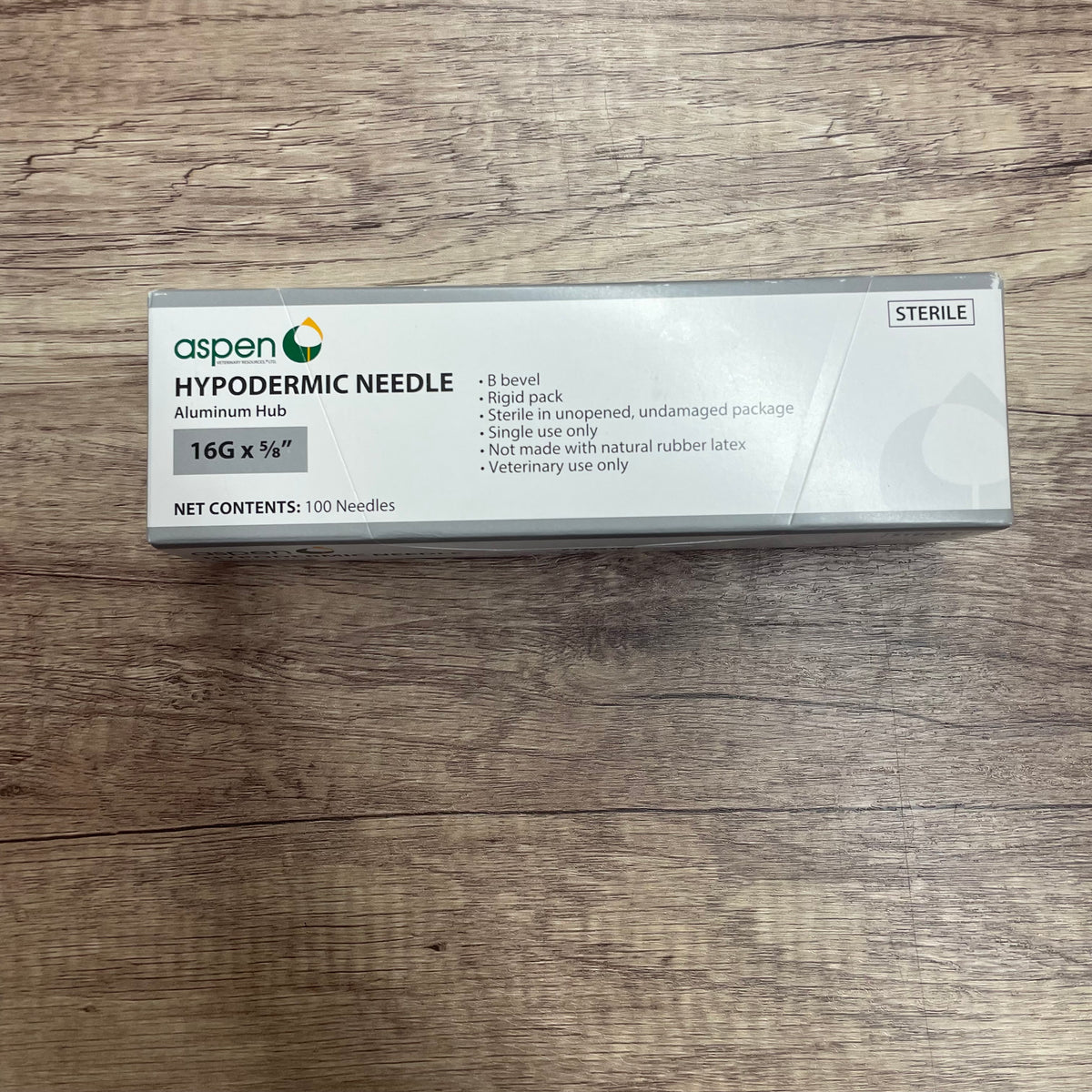ASPEN NEEDLES: 16GA X 5/8" - FULL BOX