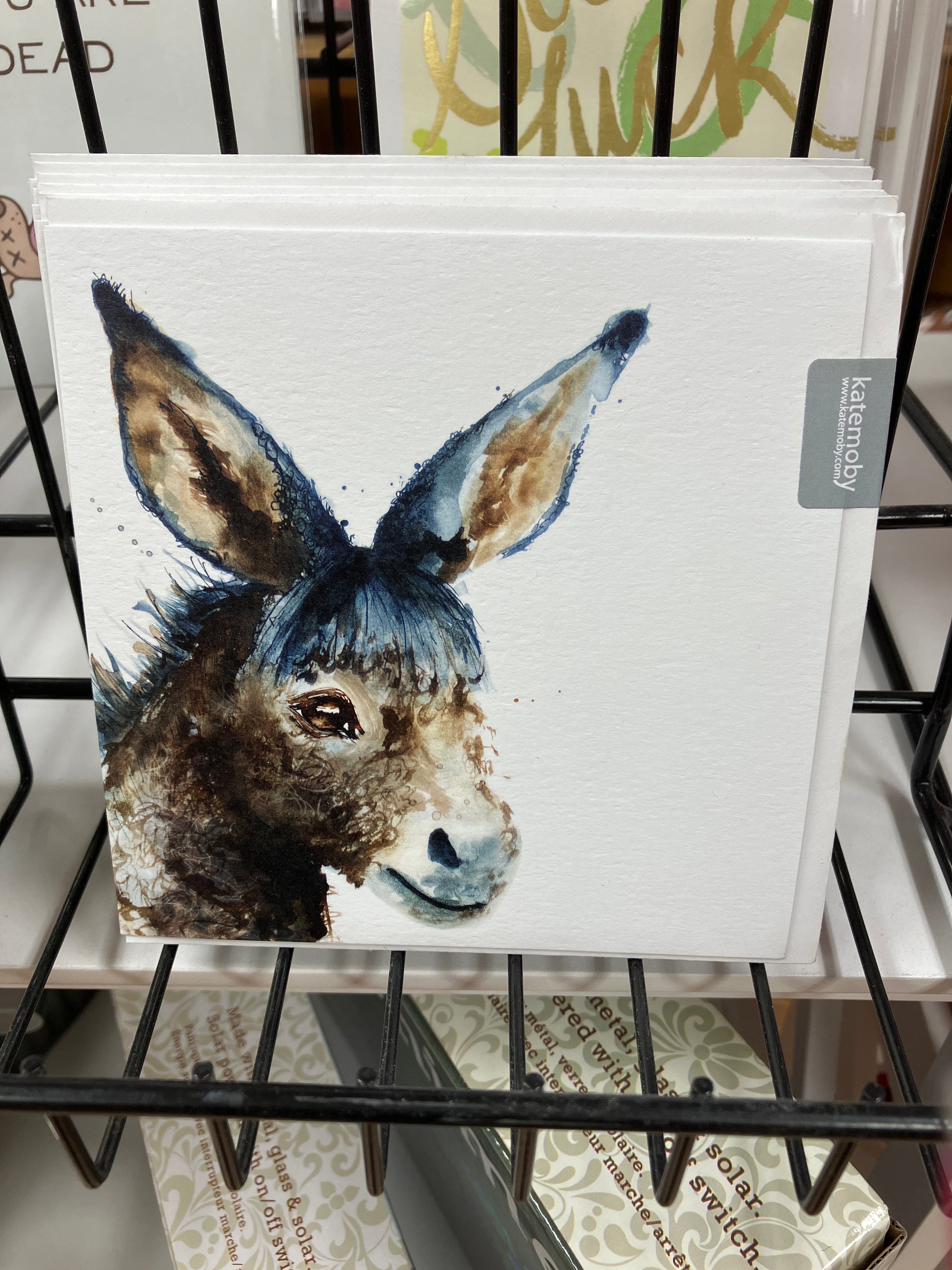 KATE MOBY CARD INKY DONKEY