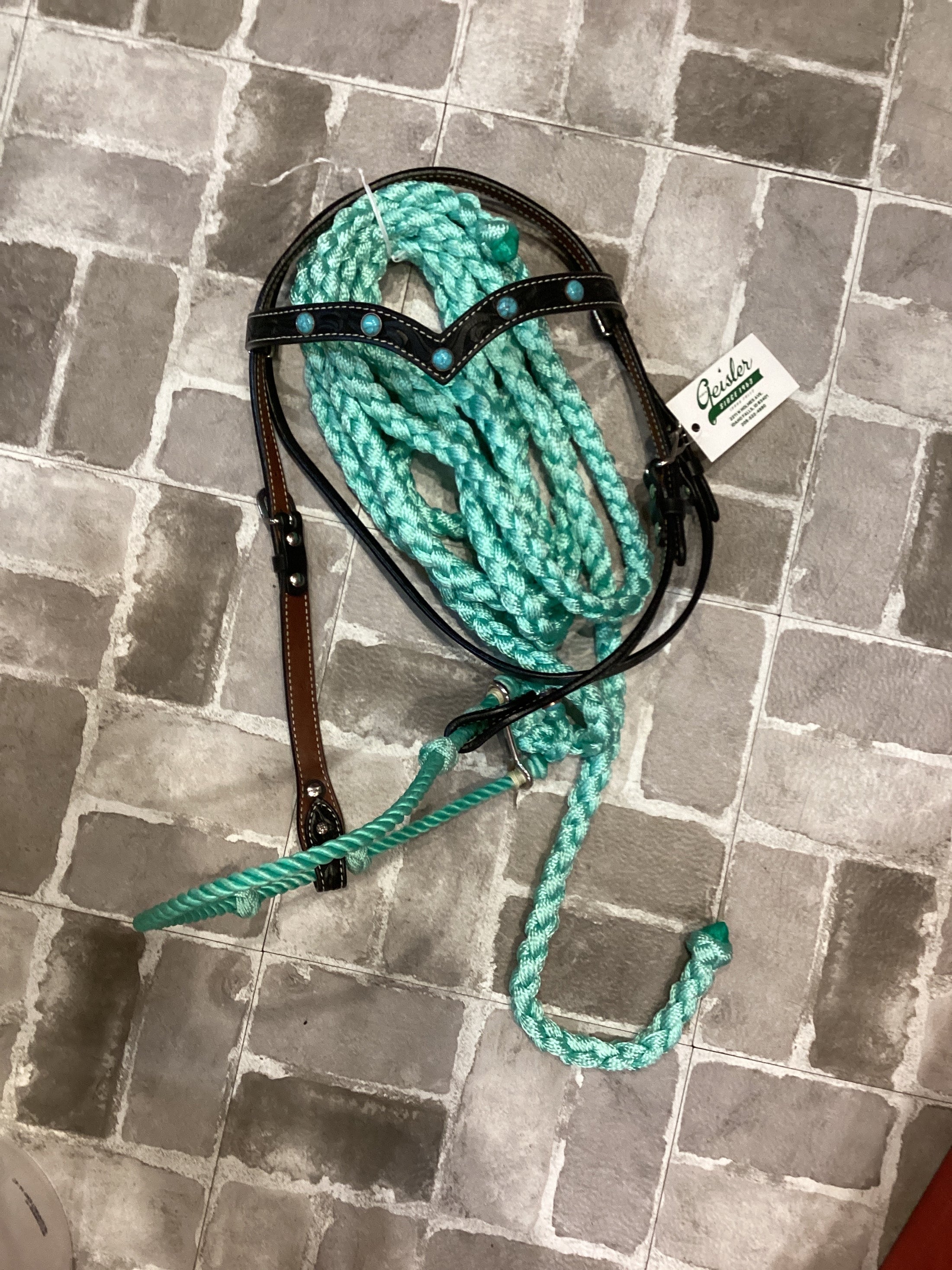 V-BROW LOPING HACKAMORE TURQ