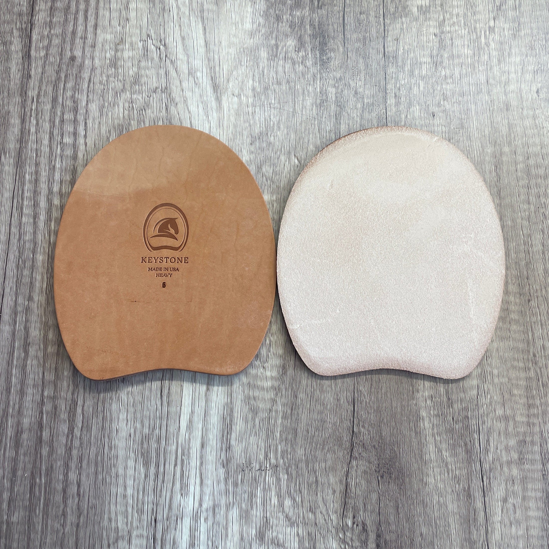 LEATHER PAD HEAVY SIZE 6, PER PAIR